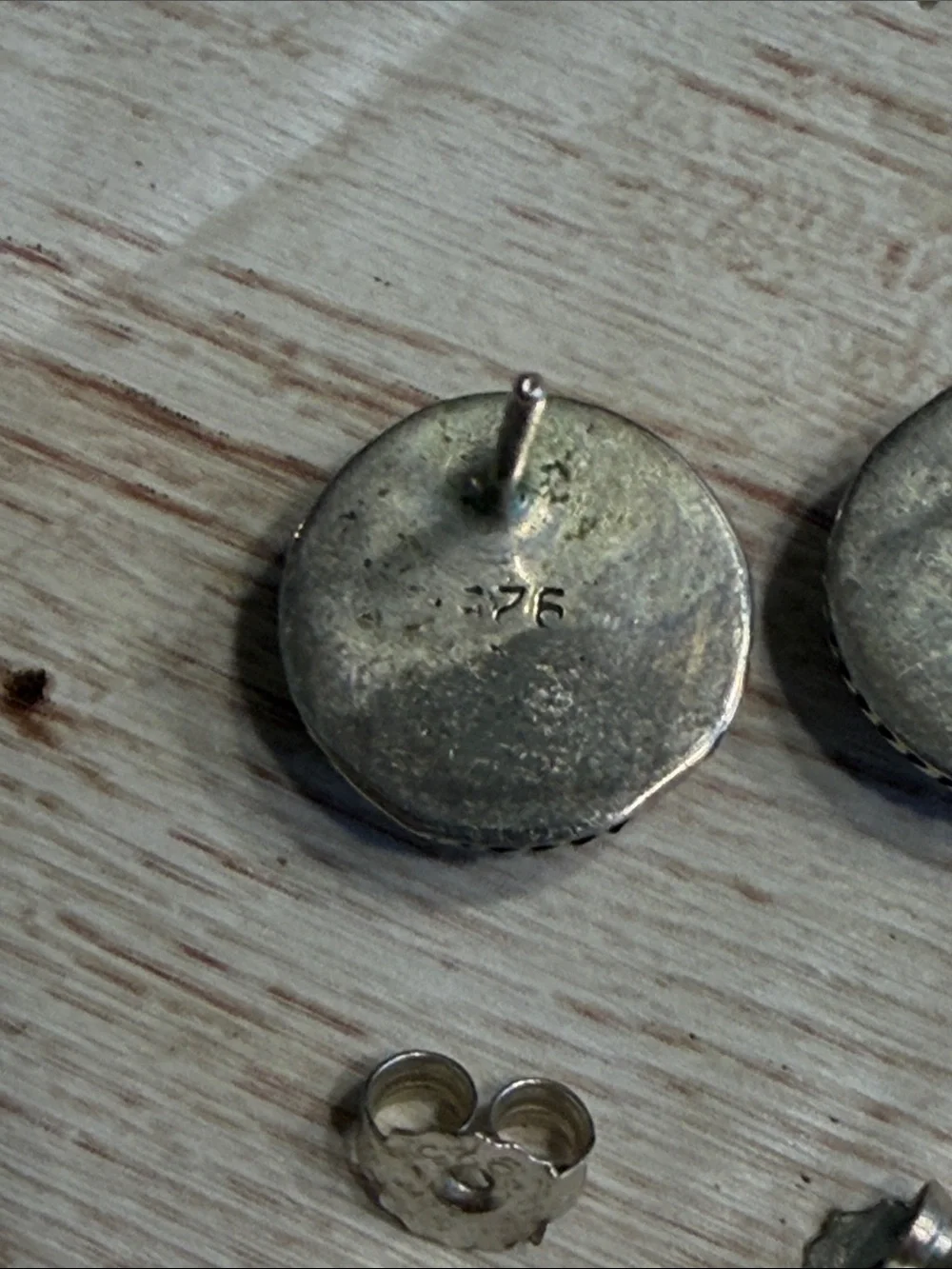 925 Silver Black Onyx Stud Earrings